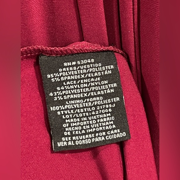 Morgan & Co. Burgundy Sparkle Evening Gown - Juniors 5/6 (NWT) - Picture 10 of 13